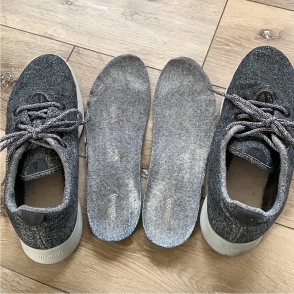 Mens Allbirds Gray Wool Runner Sneakers Athletic Shoes main image 6